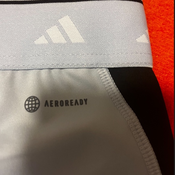 Adidas baby blue, green and black techfit colour-block bike short NWT - Picture 7 of 12